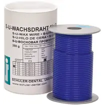 Schuler Dental S-U-WACHSDRAHT - восковая проволока синяя, экстра твердая, 2,5 мм, катушка 250 г